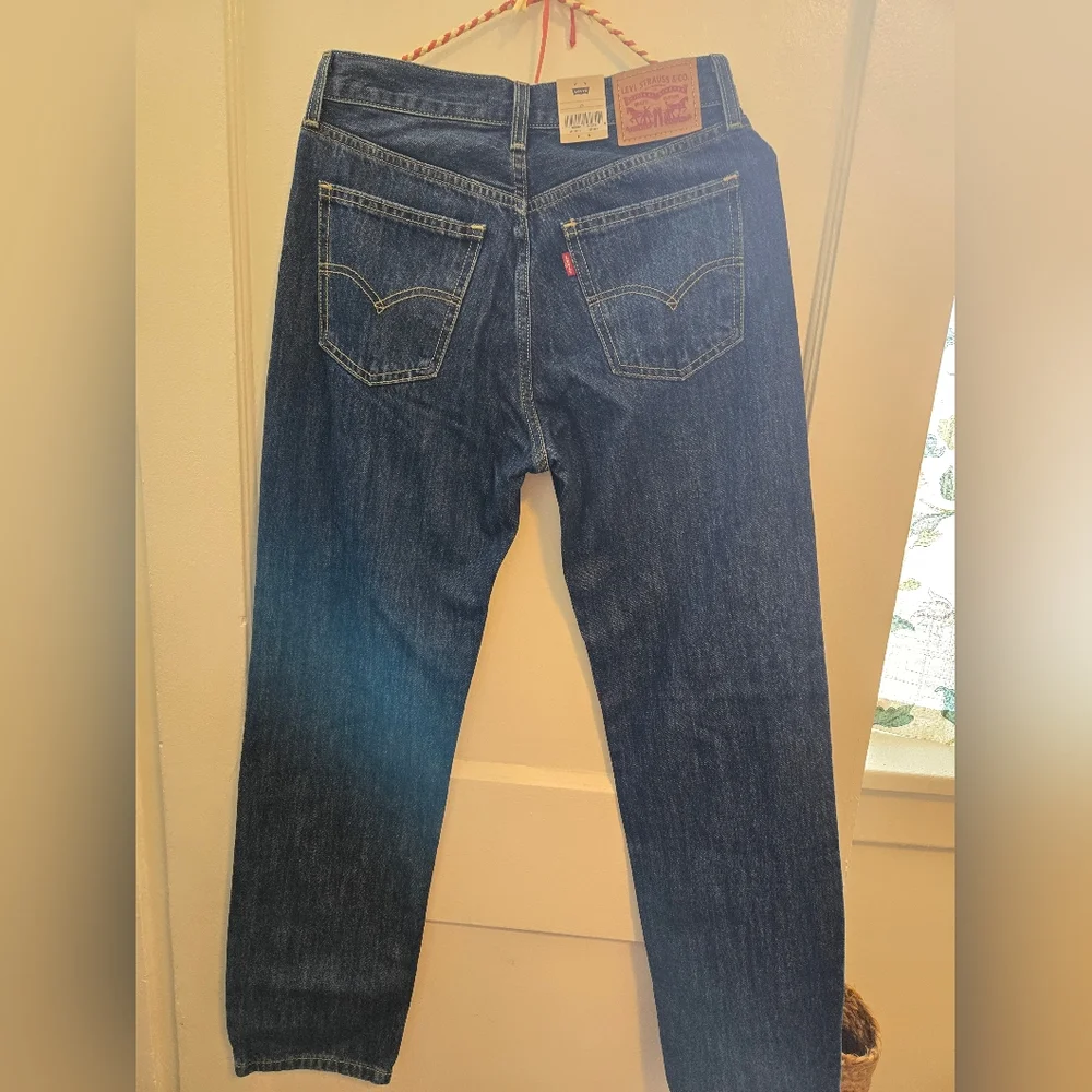 Levi's Dark Blue Straight Jeans - Picture 4 of 5